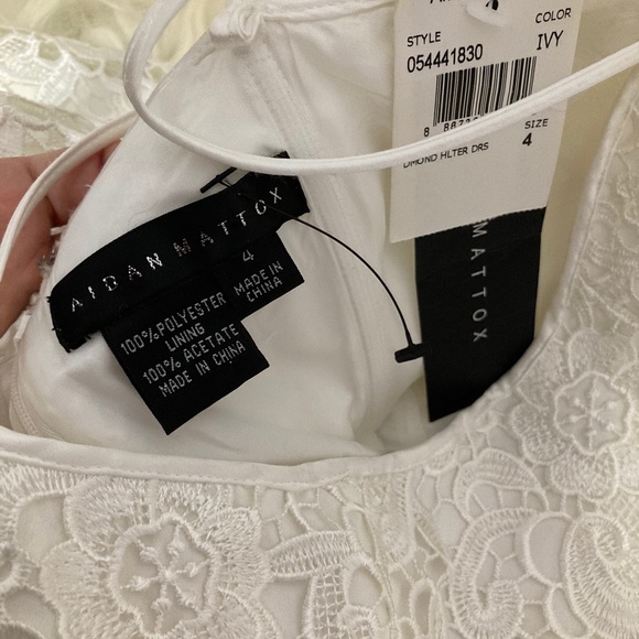 AIDAN MATTOX Lace Knee-Length Dress - Picture 12 of 12